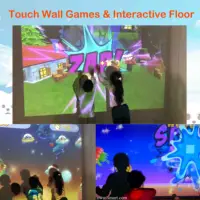 Immersive Interactive Portable Touchable 300 Inch Wall Floor Sports 22 Effects Games Indoor Playing Large Screen Multi Finger