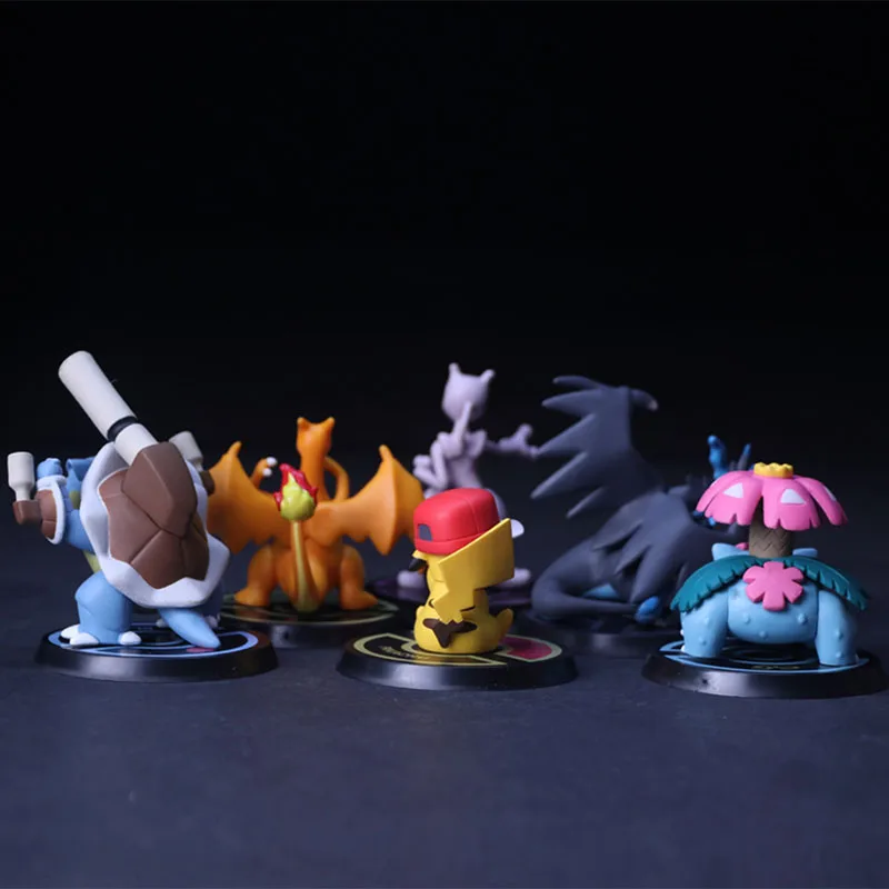 Takara Tomy Покемон Пикачу Venusaur Charizard Mewtwo Blastoise Фигурки игрушки покемон модель День