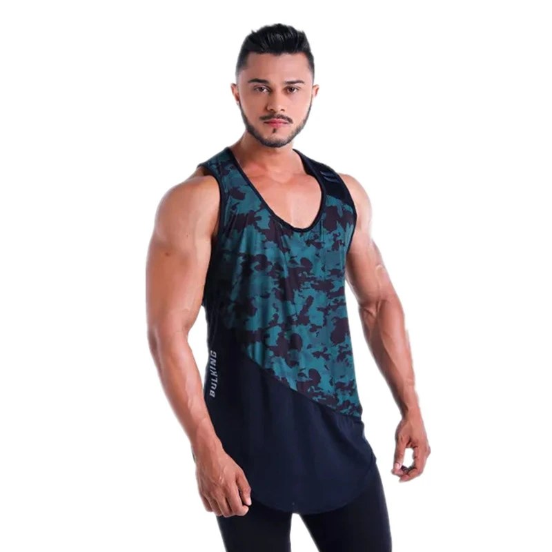 Брендовая одежда для тренажеров майка мужчин спортивная фитнеса жилет