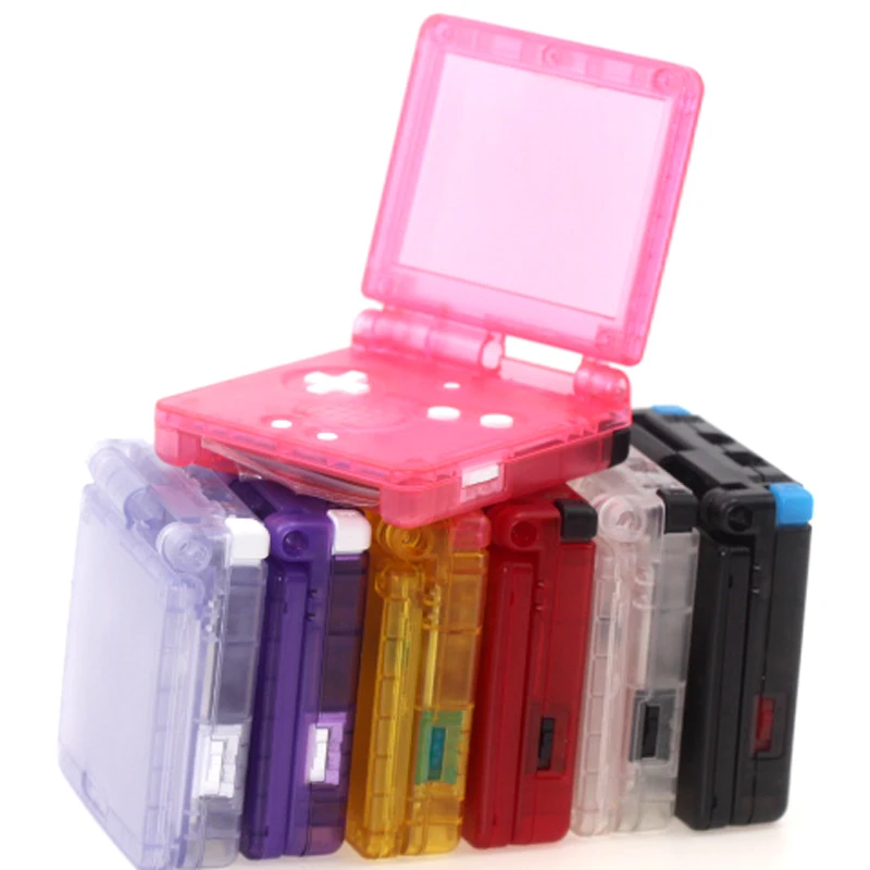 Прозрачный прозрачный белый фиолетовый черный красный для GameBoy Advance корпус SP GBA