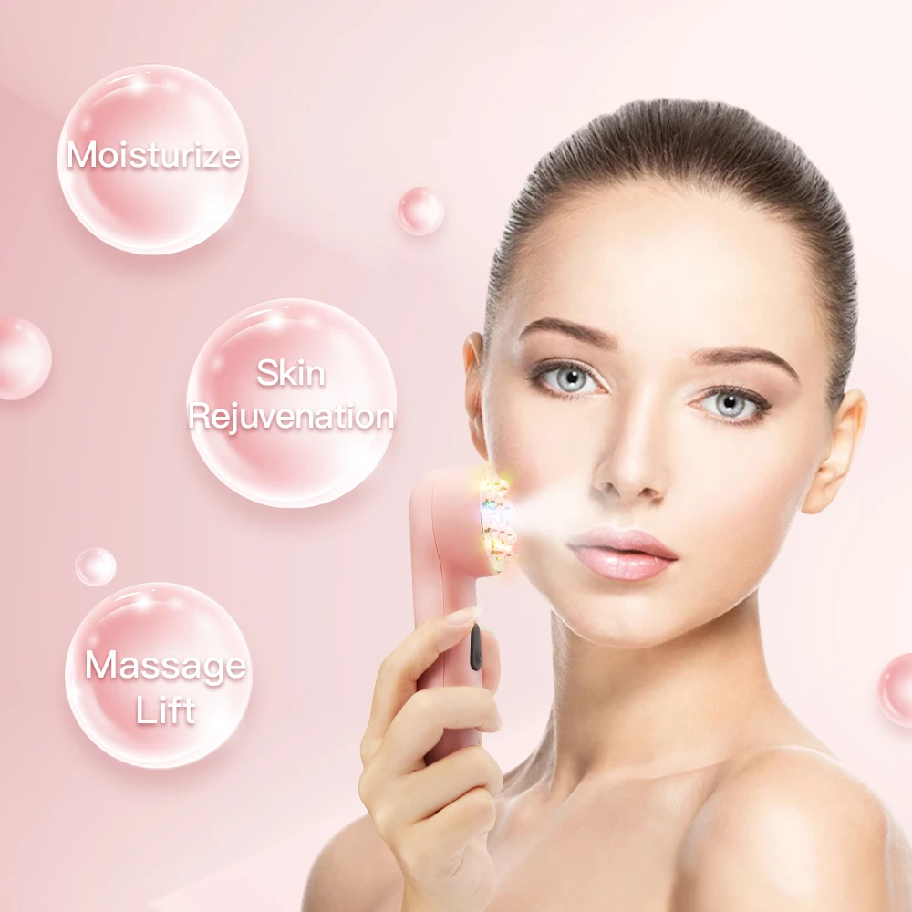 

Корейское средство по уходу за кожей лица, отбеливающий массажер для лица, фотонный омоложение кожи, косметические устройства для уменьшен...