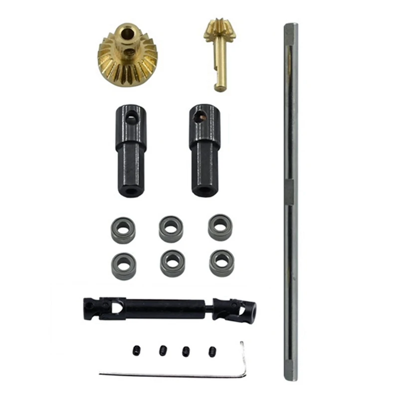 

for WPL D12 Front and Rear Metal Shaft Shell with Driving Shaft & Metal Transmission Gearbox with 370 Motor