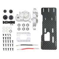 110 rc trx 4 accessories front motor gearbox kit for 110 traxxas trx4 rc car parts model defender bronco ford upgrade