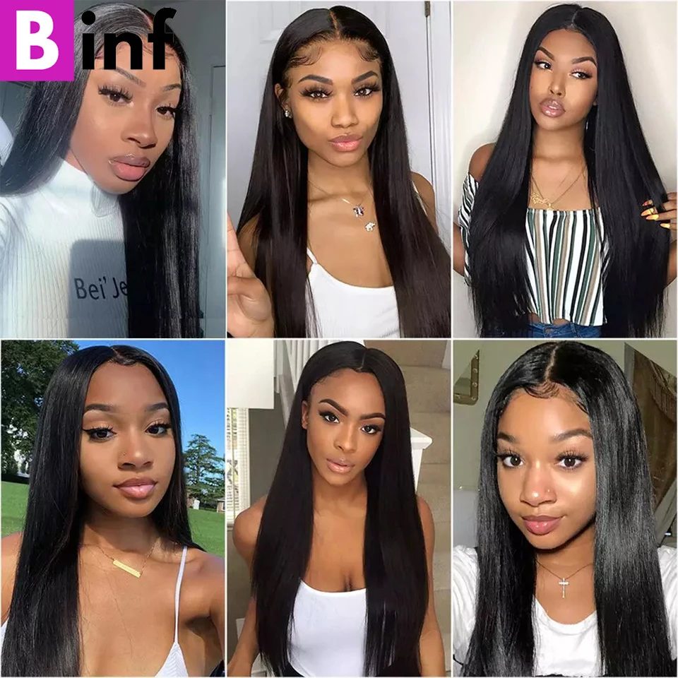 180% плотные прямые человеческие волосы на сетке парики 4 х4 парик с детскими