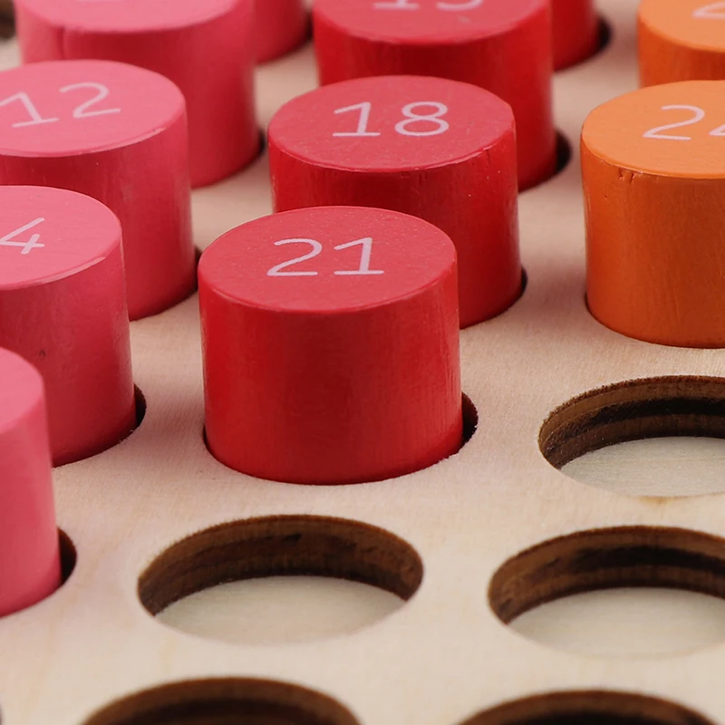

Wiskunde 9X9 Vermenigvuldiging Tafel Math Speelgoed Montessori Materialen Leren Digitale Vroege Onderwijs Houten Speelgoed
