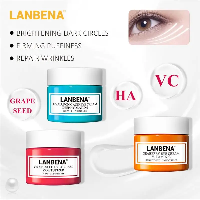 LANBENA крем с гиалуроновой кислотой Сыворотка для глаз удаляет темные круги против