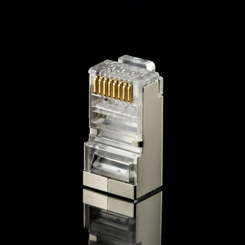 Модульные штекеры RJ45 8P8C экранированный разъем отверстия для штырьков 1 3 мм
