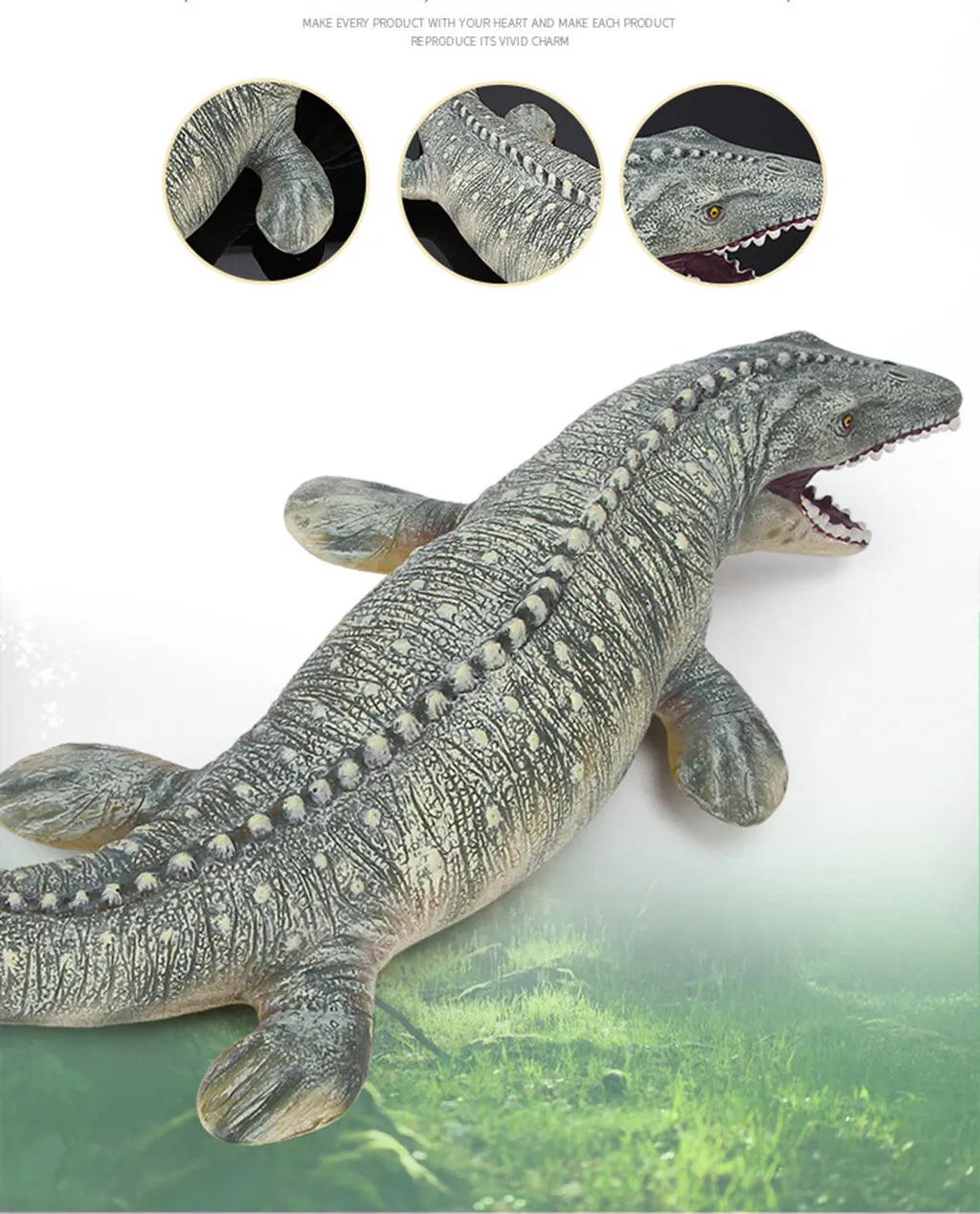 

Dinosaur World Real Feel Colossal Mosasaurus Figure Fallen Kingdom Toy dragon model for Kids For kids Christmas Gift fg