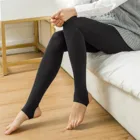 Зимние теплые леггинсы, женские плотные бархатные леггинсы с высокой талией, однотонные теплые зимние брюки, сохраняющие тепло леггинсы 2021