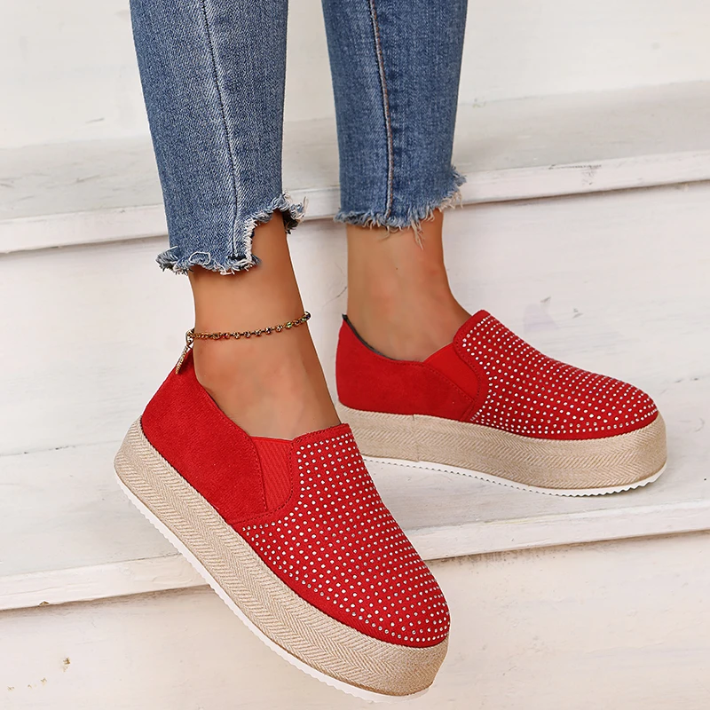 

Women's thick-soled sneakers, solid color women's shoes, increased footwear, vulcanized shoes, plus size spring and autumn