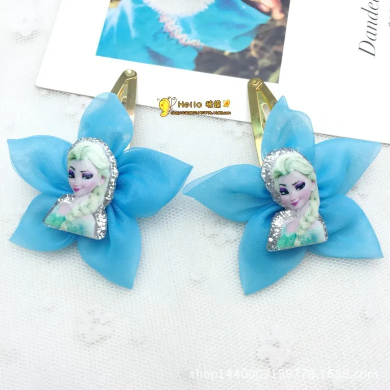 6 шт диснеевских мультфильмов Холодное сердце детское ожерелье + браслет резинка