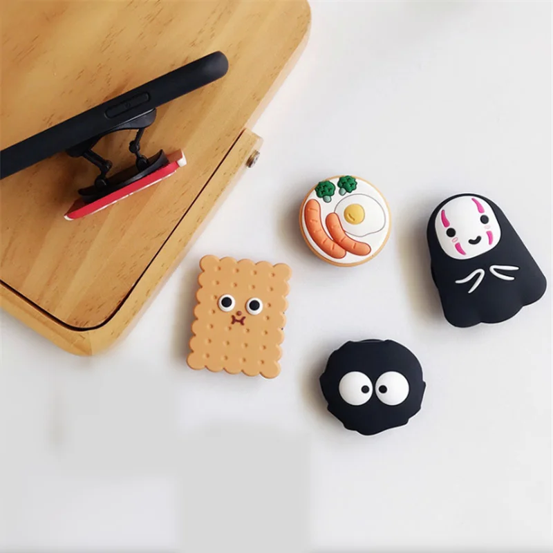 cartoon phone socket ring phone holder for iphone 11 12 mobile phone accessories phone stand holder car mount stand socket free global shipping