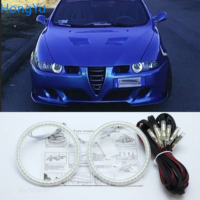 

Для Alfa Romeo 147 2000 2001 2002 2003 2004 галогенные лампы Smd комплект светодиодов «глаза ангела» отлично Ультра яркое освещение DRL