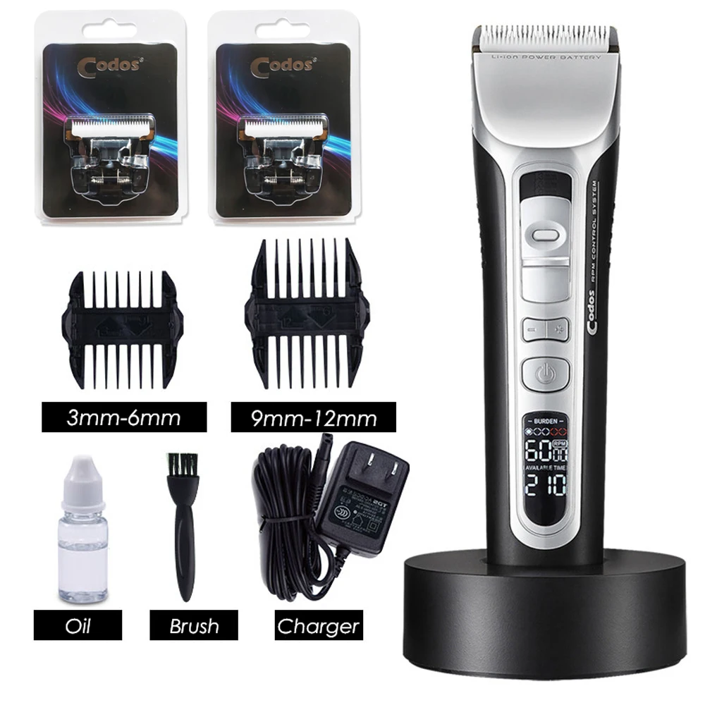 Профессиональная электрическая машинка для стрижки волос Codos 968 Аккумуляторный