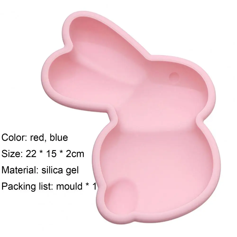 

Chocolate Mold Reusable Non-stick Silicone 3D Easter Rabbit Bunny Mould for Kitchen Cake Baking Mold DIY Handmade Dessert Mold