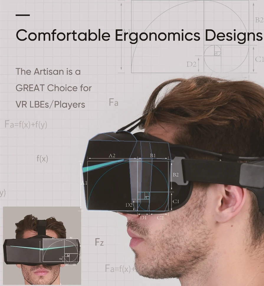В наличии Быстрая доставка Pimax vision Artisan 120 Гц 140FOV VR PC гарнитуры|Смарт-гаджеты| |
