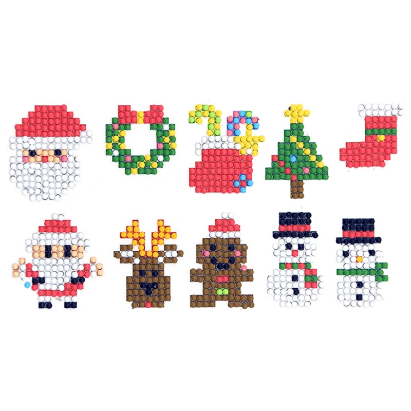 

Diy Diamond Keychain, Round Diamond Children's Dot Painting Cross Stitch Embroidery Complete Kit Holiday Handmade Gifts