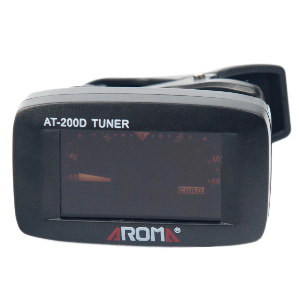 Портативный хроматический тюнер с клипсой для акустической/электрической