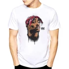 Футболка Shakur в стиле хип-хоп, футболки Makaveli Rapper Snoop Dogg Biggie Smalls Eminem J Джей Коул-z Savage, хип-хоп, рэп музыка белого цвета