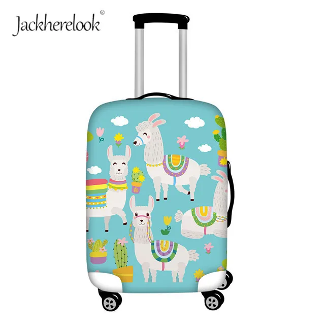 Jackhereluk чемодан из альпаки и ламы, чехол, сумка, милый дизайн Alpacasso, пылезащитные мешки для багажа, модные дорожные аксессуары, чехол - Цвет: HX1002