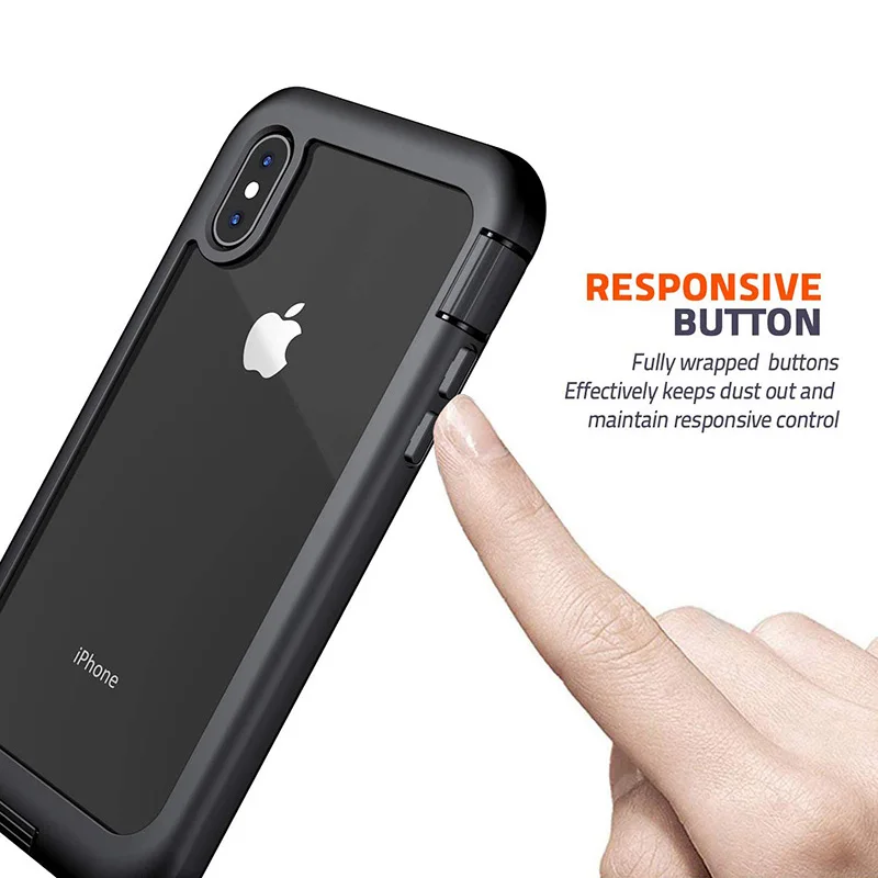 Ударопрочный чехол для iPhone 7 8 Plus X XS XR 11 Pro Max полный корпус Броня бампер
