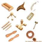 Деревянный роликовый массажер, для рефлексотерапии ног, шиацу, многофункциональный, 1 шт.