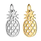 5 шт.лот титановая Нержавеющая сталь 9x21 мм 16x31 мм ажурные Подвески в виде ананаса подходят для самостоятельного изготовления Ожерелья Подвески ювелирных изделий Аксессуары