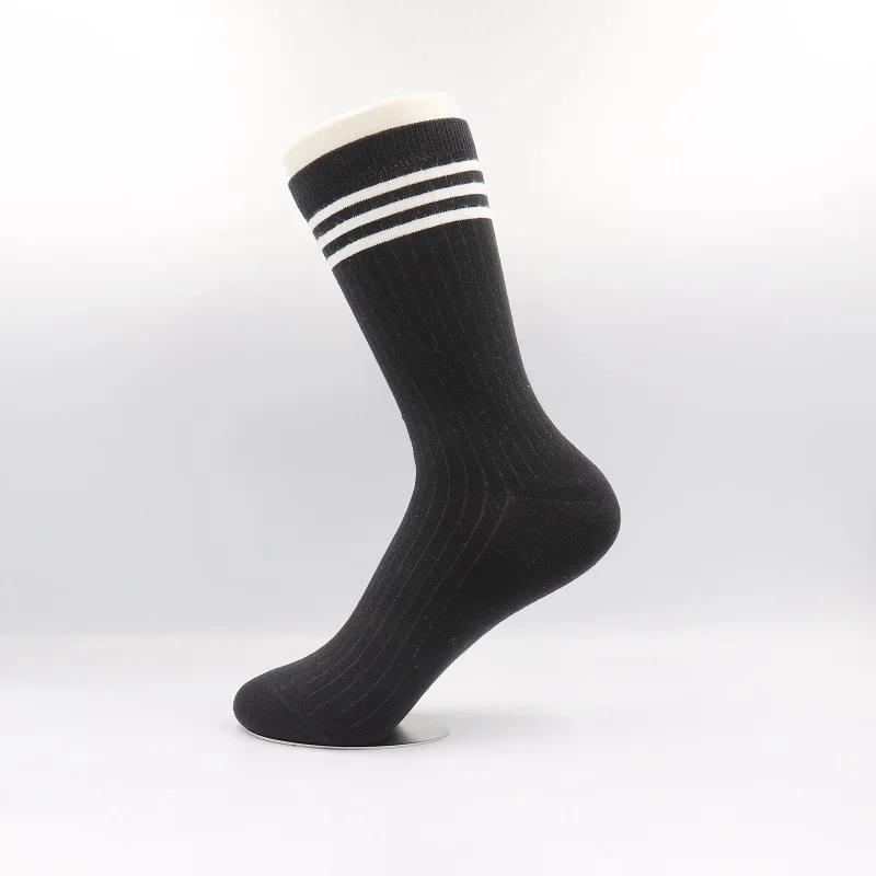 New Kind of Socks Autumn and Winter Student Women's Retro-Japanese Stripe All-cotton Heating Cotton | Женская одежда
