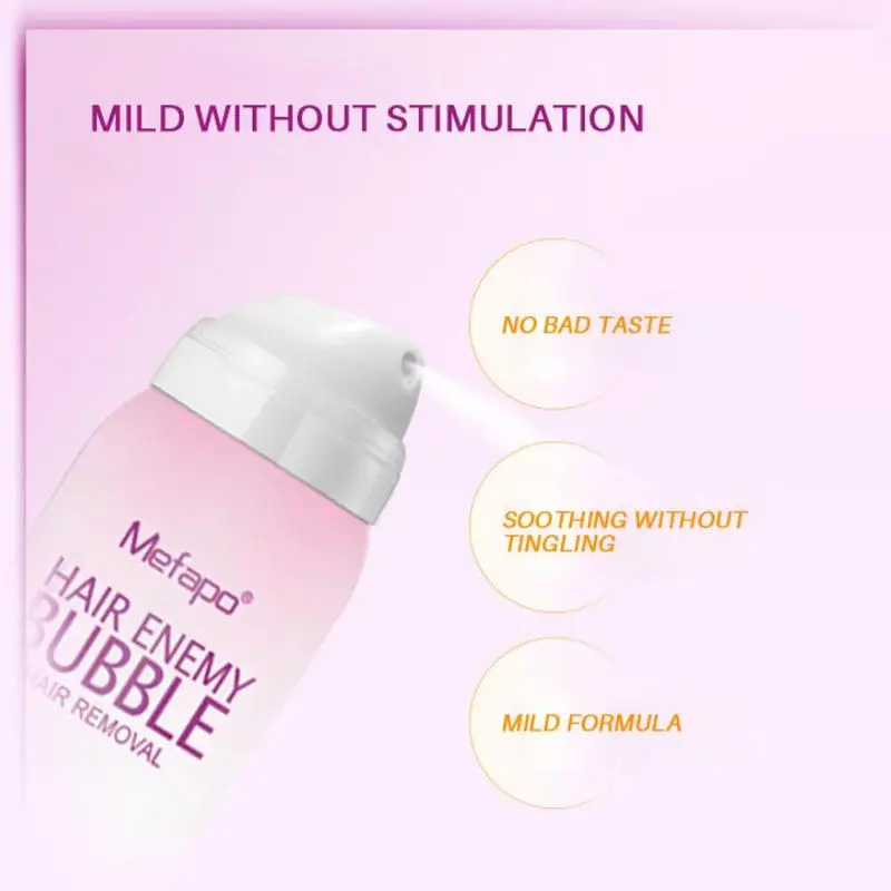 

1Pc Painless Hair Removal Cream Foam Mousse Hair Removal Nourish Hair Removal Bikini Arm Armpit Repair Care Leg Spray Gentl V2O3
