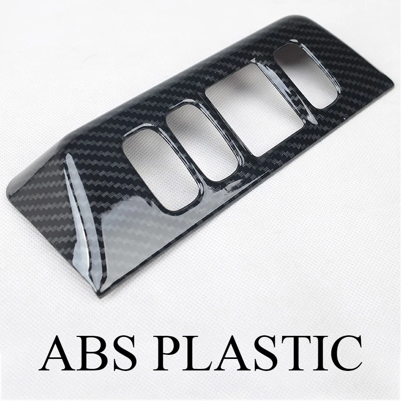 abs plastic Боковое зеркало управление головной светильник система парковки кнопка включения крышка внутренняя отделка для Mitsubishi Pajero IV V80 Montero Limited - Название цвета: abs plastic