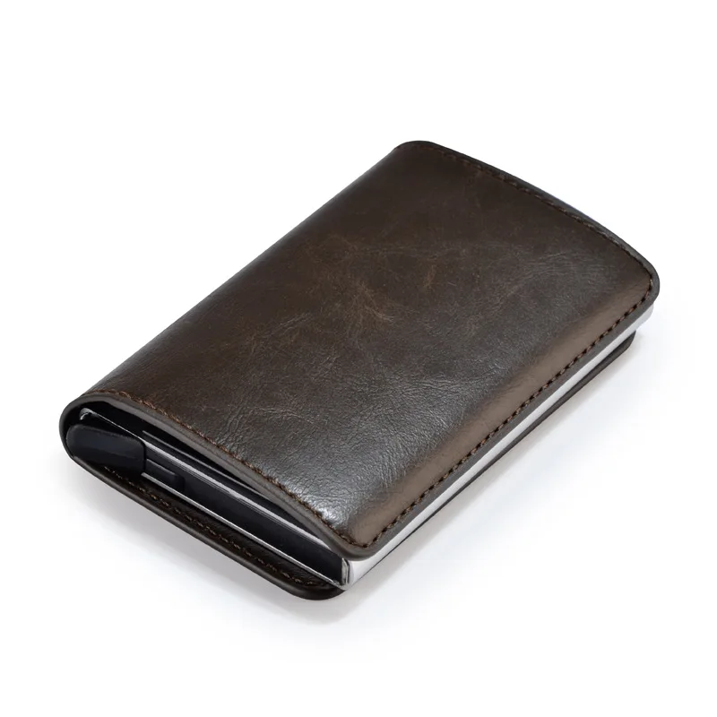 Держатель для банковских карт 2020 мужской искусственная кожа Crazy Horse деловой