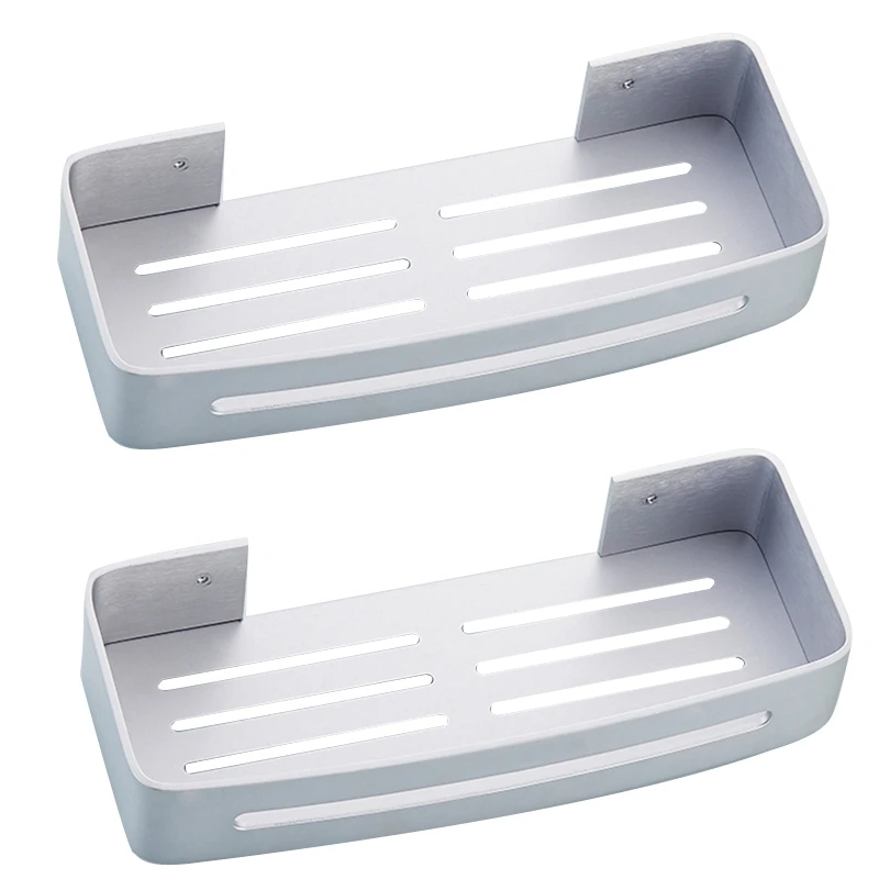 2 шт. космическая алюминиевая угловая полка для ванной комнаты косметическая