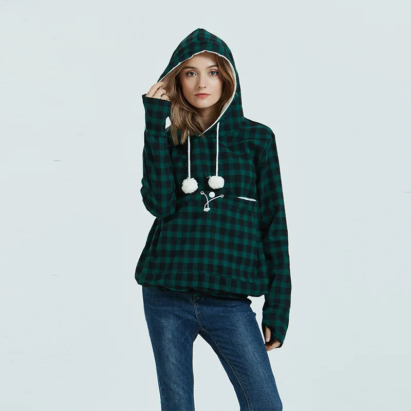

Модные женские толстовки в клетку, женский джемпер с капюшоном, женские свитшоты с длинным рукавом на весну и осень