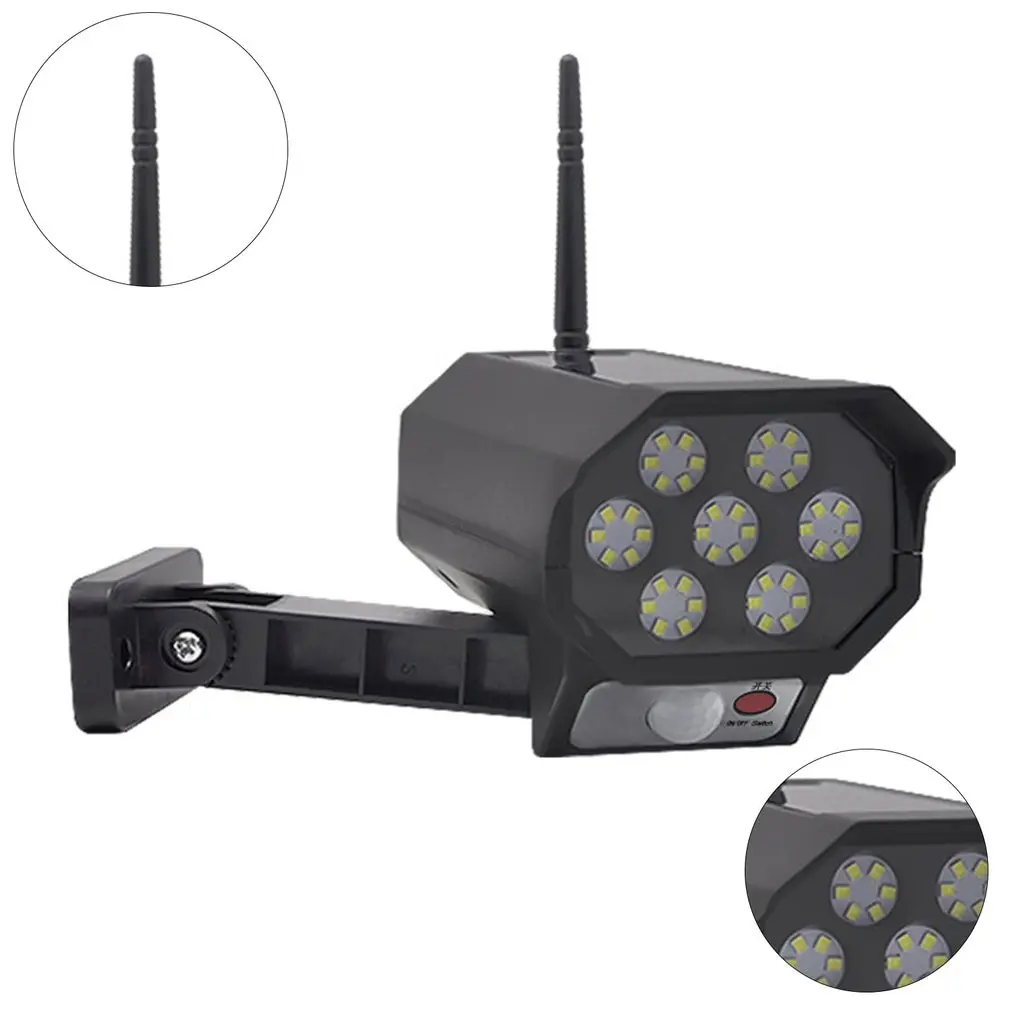 

Solar 42LED Sensor Simulation Camera with Remote Control Integrated Solar Energy Human Body Sensor Street Light Monitoring Light