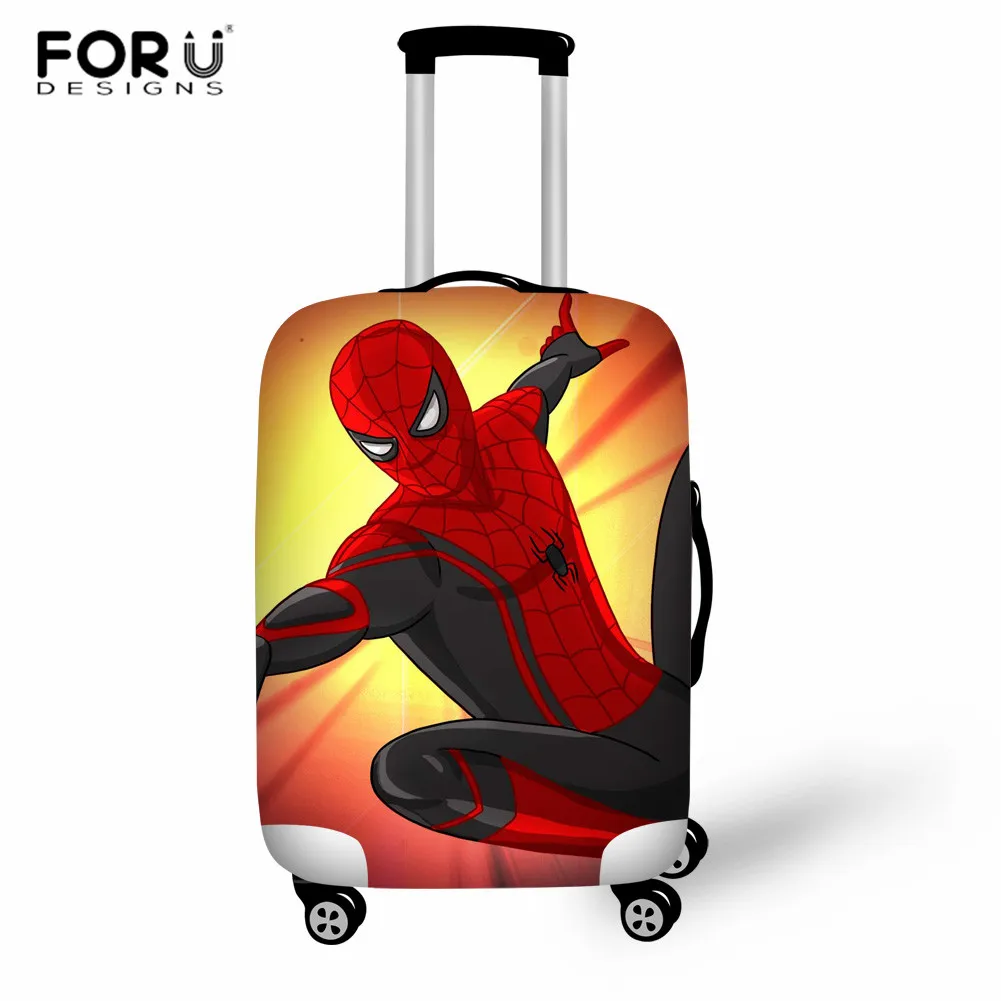 FORUDESIGNS/Эластичный Защитный чехол для багажа с рисунком суперчеловека-паука, чехол от пыли 18-32 дюймов, чехол для багажника, аксессуары для путешествий - Цвет: YY1172