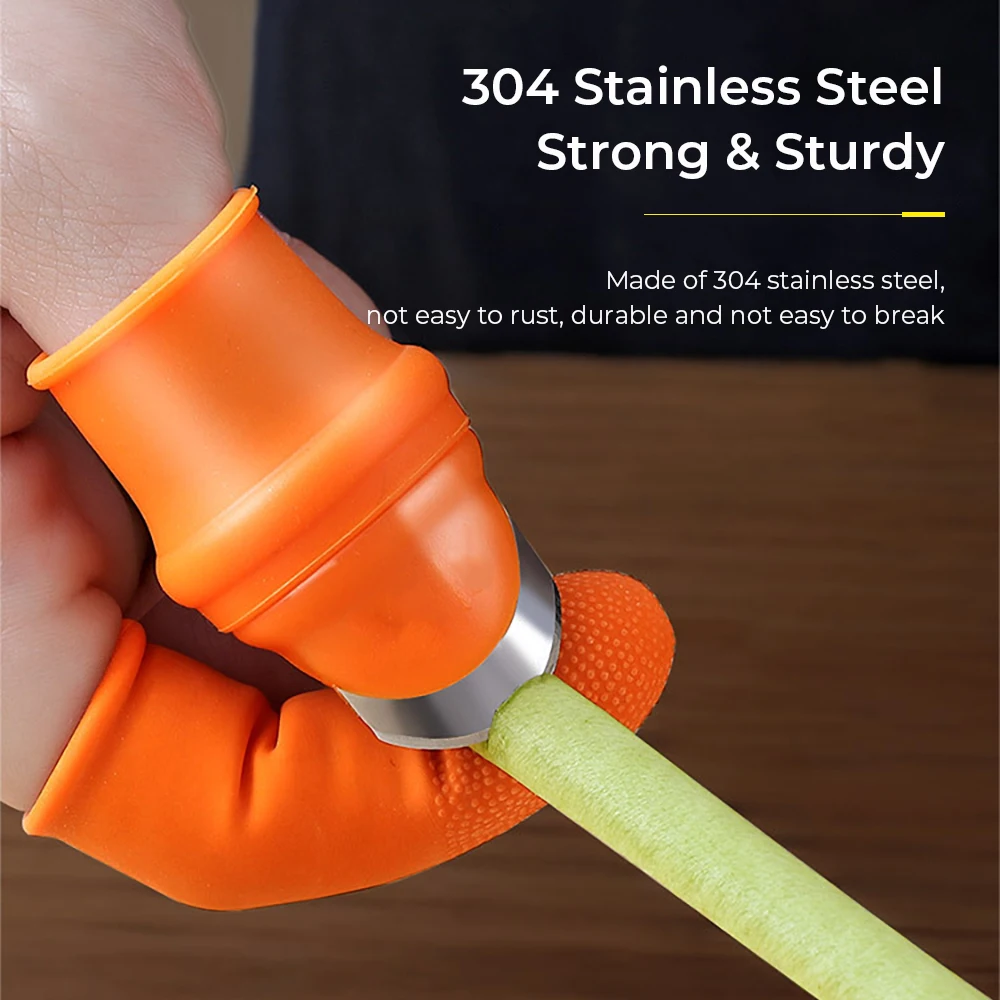 Силиконовый нож для большого пальца защита огорода и овощей резки фруктов