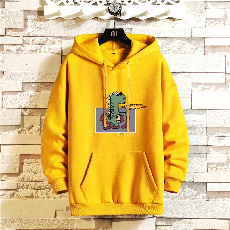 

Men's Crew Neck Shirt Men's 2021 Fall/Winter Oversized Japanese Street Trend Hip Hop Sports Hoodie Men's Large Size Pullover