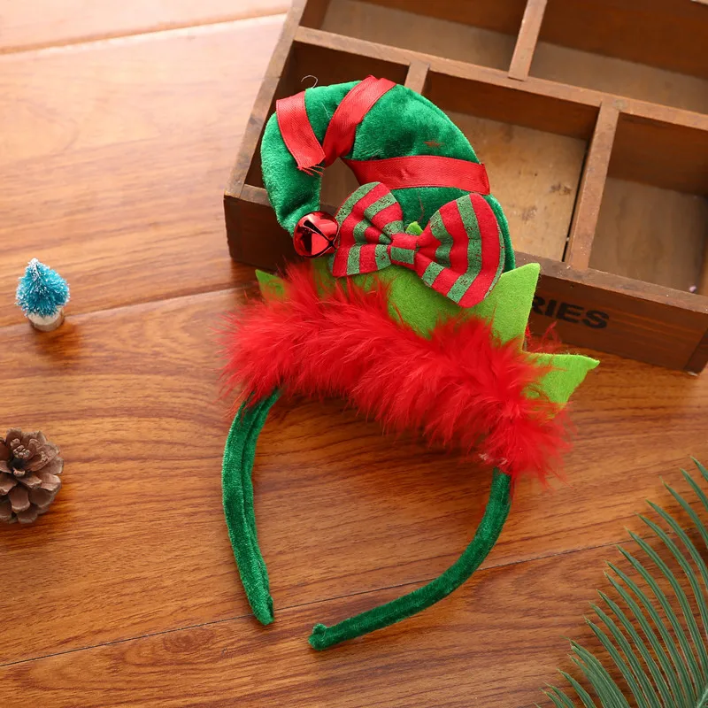 New Year 2020 Christmas Decorations for Home Children's Elf Headband Gifts Celebration Party F | Дом и сад
