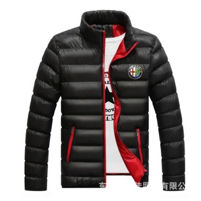 

Новая куртка Alfa Romeo, Мужская парка, теплая верхняя одежда на осень и зиму, брендовые облегающие мужские пальто, Повседневная ветровка, стеган...