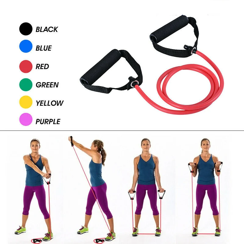 

New Sports Resistance Fitness Bands Elastic Stretch Gym Excercise Band Cord XD88