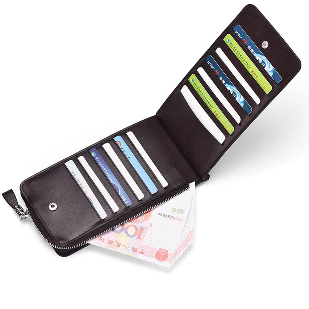 

Многофункциональный кошелек с двумя отделениями для карт, вместительный многофункциональный кошелек с двумя отделениями на молнии и карма...