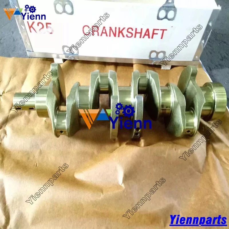 

New For Nissan K25 Crankshaft 91H20-00990 N-12201-FU400 Fit NISSAN LO2 Forklift K21 K25 Gasoline Engine Spare Parts