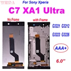 ЖК-дисплей 6,0 ''для Sony Xperia XA1 Ultra G3221 G3212 G3223 G3226, сенсорный экран с дигитайзером в сборе для Sony C7, ЖК-рамка