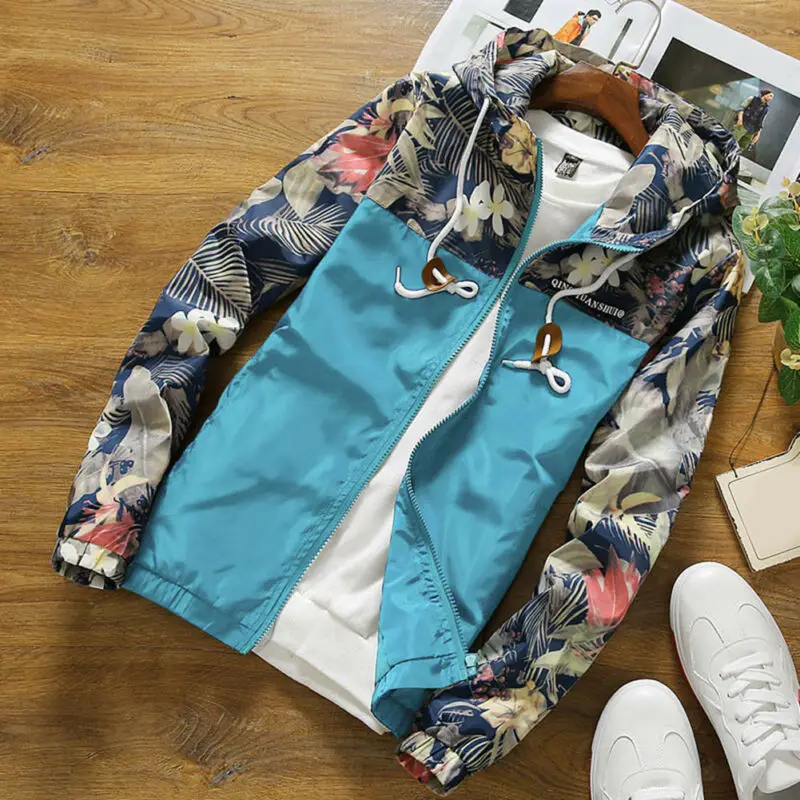 Куртка мужская камуфляжная с капюшоном Повседневная ветровка верхняя одежда