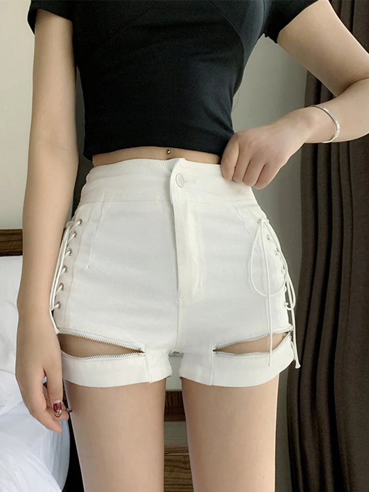 

Smart zipper sexy denim shorts women's new fashion in 2021