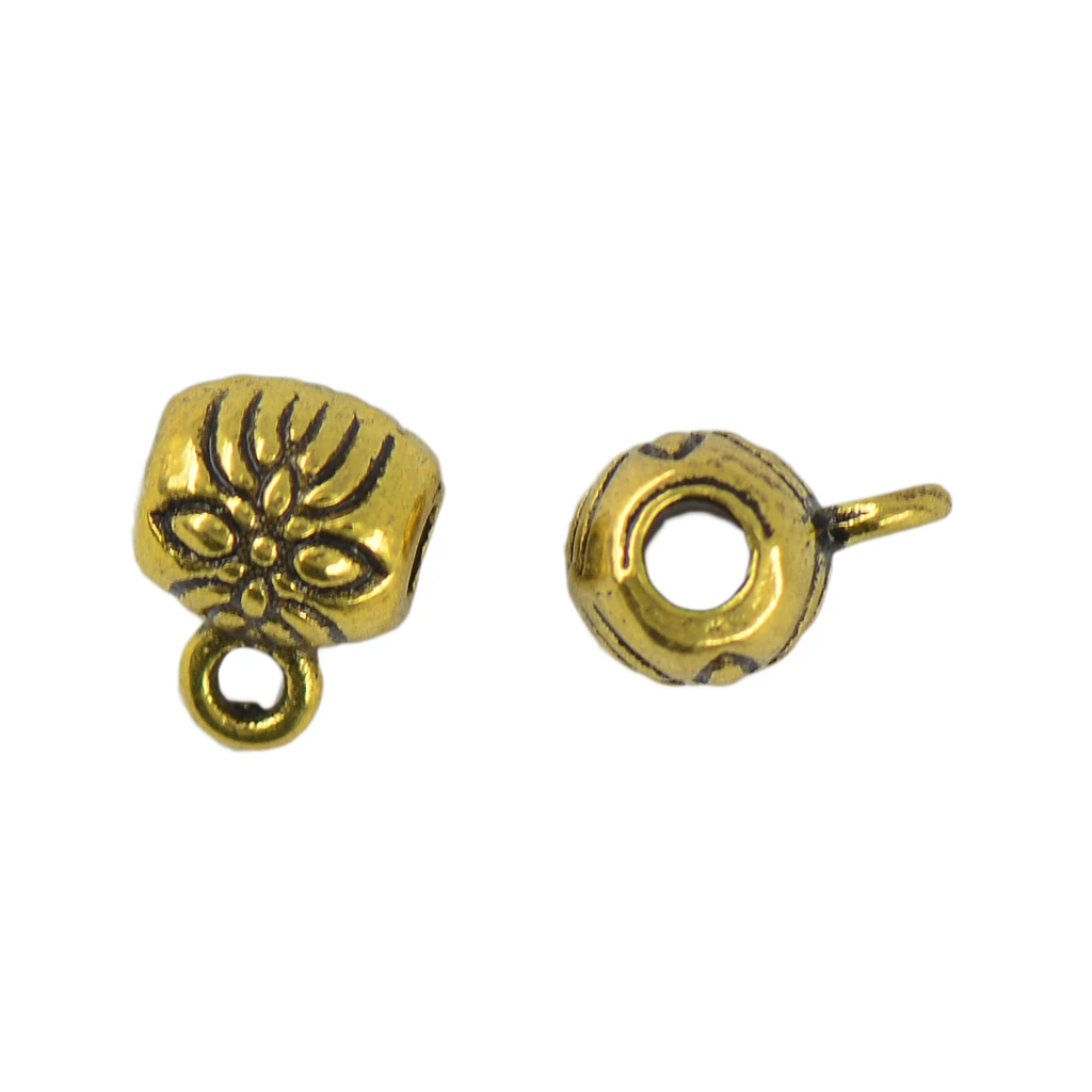 100 шт Тибетский старый Золотой разделитель соединителей бусы украшение кулон