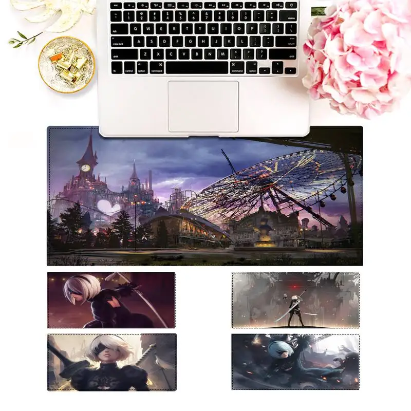 

Durable NieR Automata Gaming Mouse Pad Gaming MousePad Large Big Mouse Mat Desktop Mat Computer Mouse pad For Overwatch