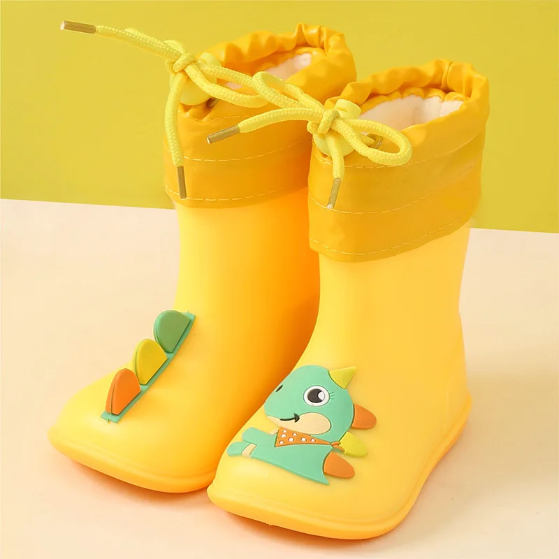 Детские непромокаемые ботинки Классические для девочек и мальчиков с мультяшным