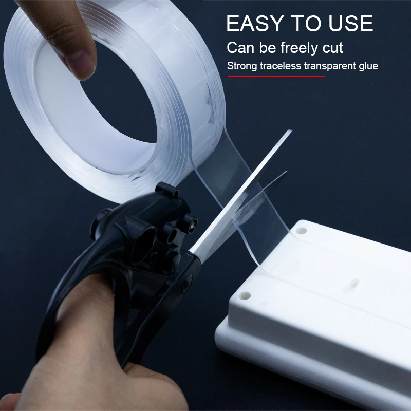 

Nano Doppelseitiges Klebeband Nanopaste 3m*20mm Nahtlos Nagelfreies Netz Roter Magischer Kleber Starke Paste Transparent