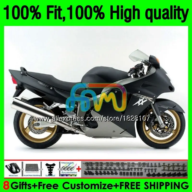 

Blackbird For HONDA CBR1100 XX CBR1100XX 96 97 98 99 00 01 Matte black 131BS.47 CBR 1100XX 1996 1997 1998 1999 2000 2001 Fairing